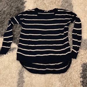 Madewell Striped Crew Neck Cotton Sweater